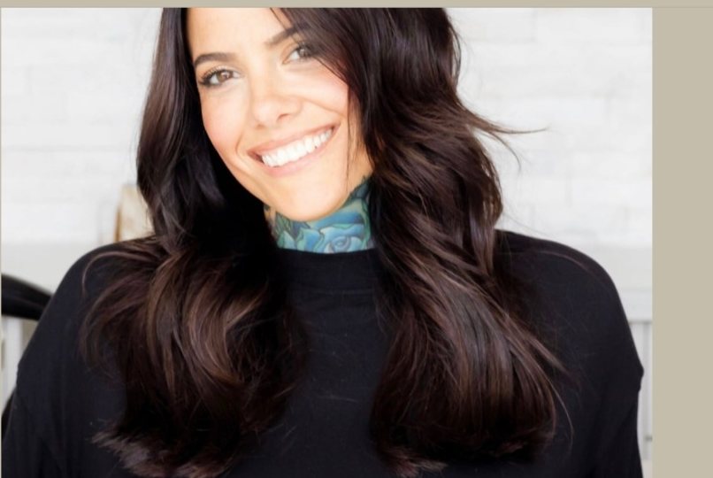 Mandy Kole with rich dimensional brunette hair